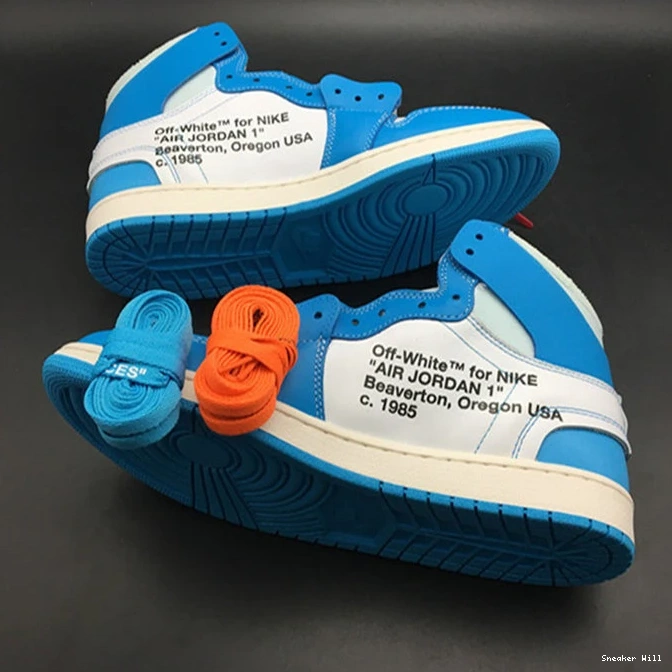 AQ0818- 558 Fashionable Jordan1 University 3549 Blue Off-White Retro 0527